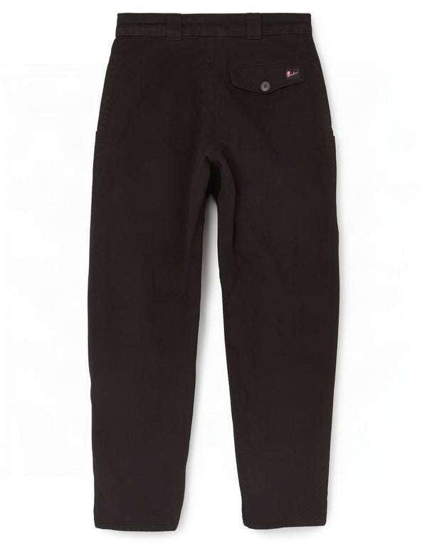 Vintage kvinders højtaljede Loose Fit Cargo-bukser W28 L30 Sort