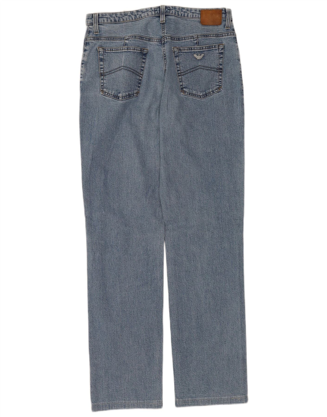 Armani Dame Indigo Straight Jeans W32 L32 Blå Bomuld