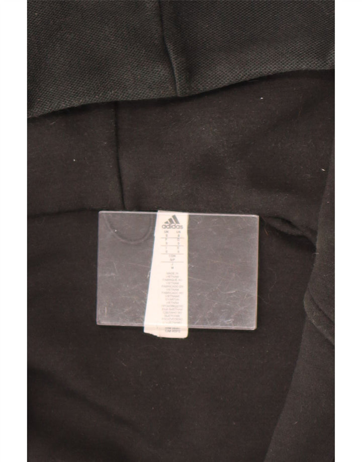 Adidas Herre grafisk hættetrøje med lynlås, lille sort polyester