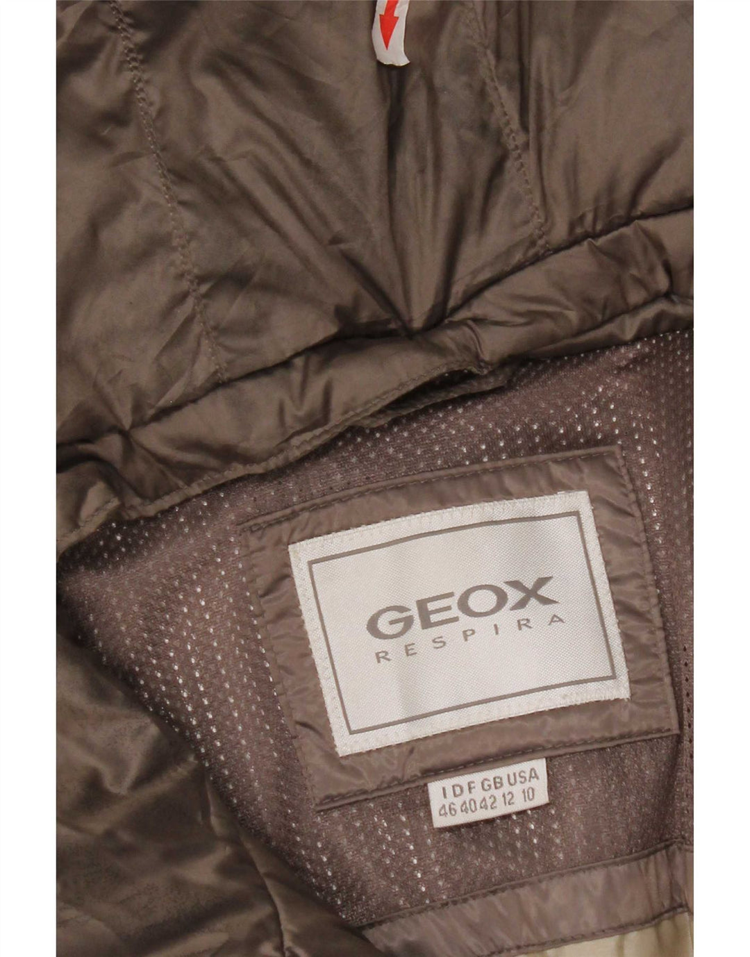 Geox Womens Respira hættepolstret jakke UK 12 Medium Grey Polyester
