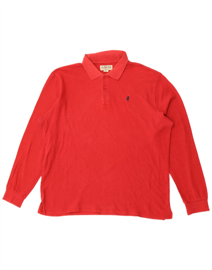 Marlboro Classics Langærmet Polo Shirt til mænd XL Rød