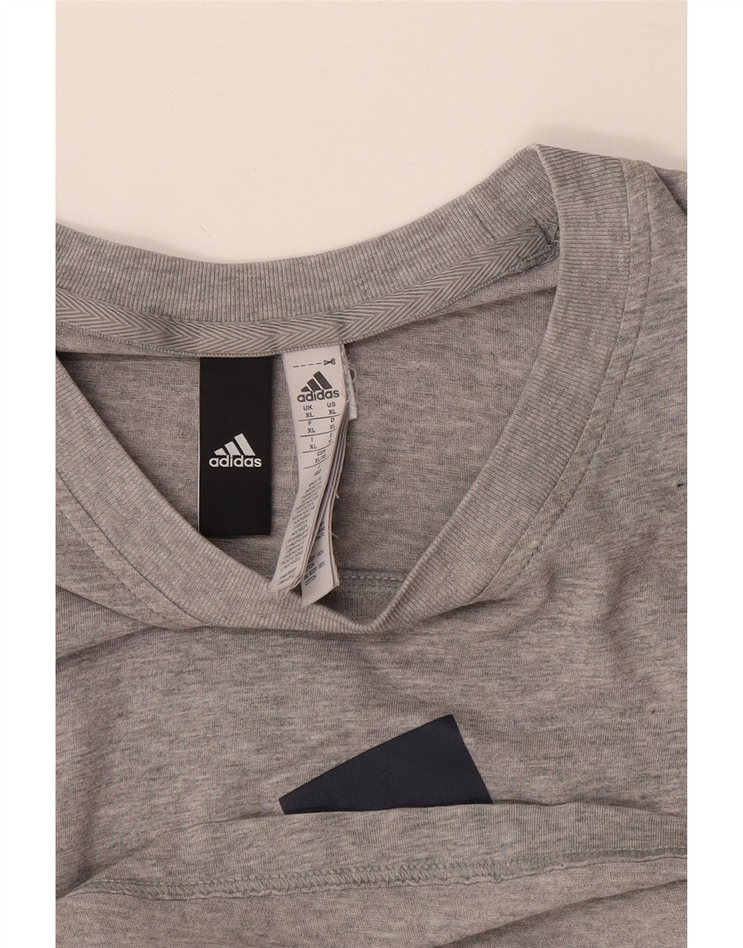 Adidas Herre grafisk T-shirt Top XL Grå Bomuld