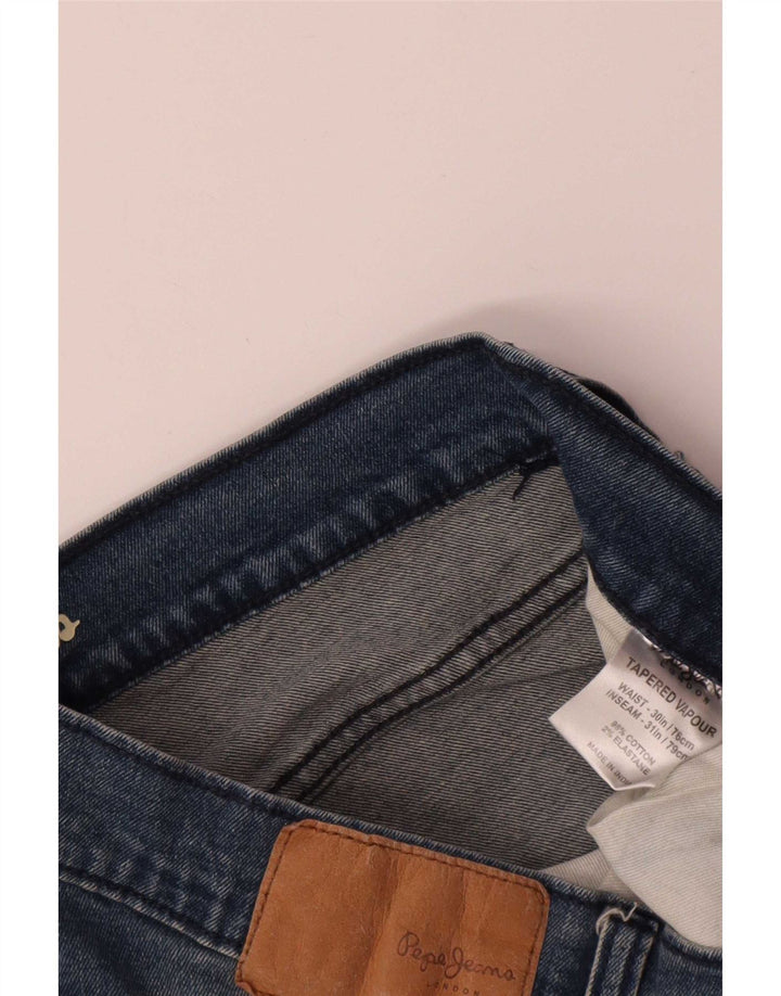 PEPE Jeans Dame Vapor Tapered W30 L31 Blå Bomuld