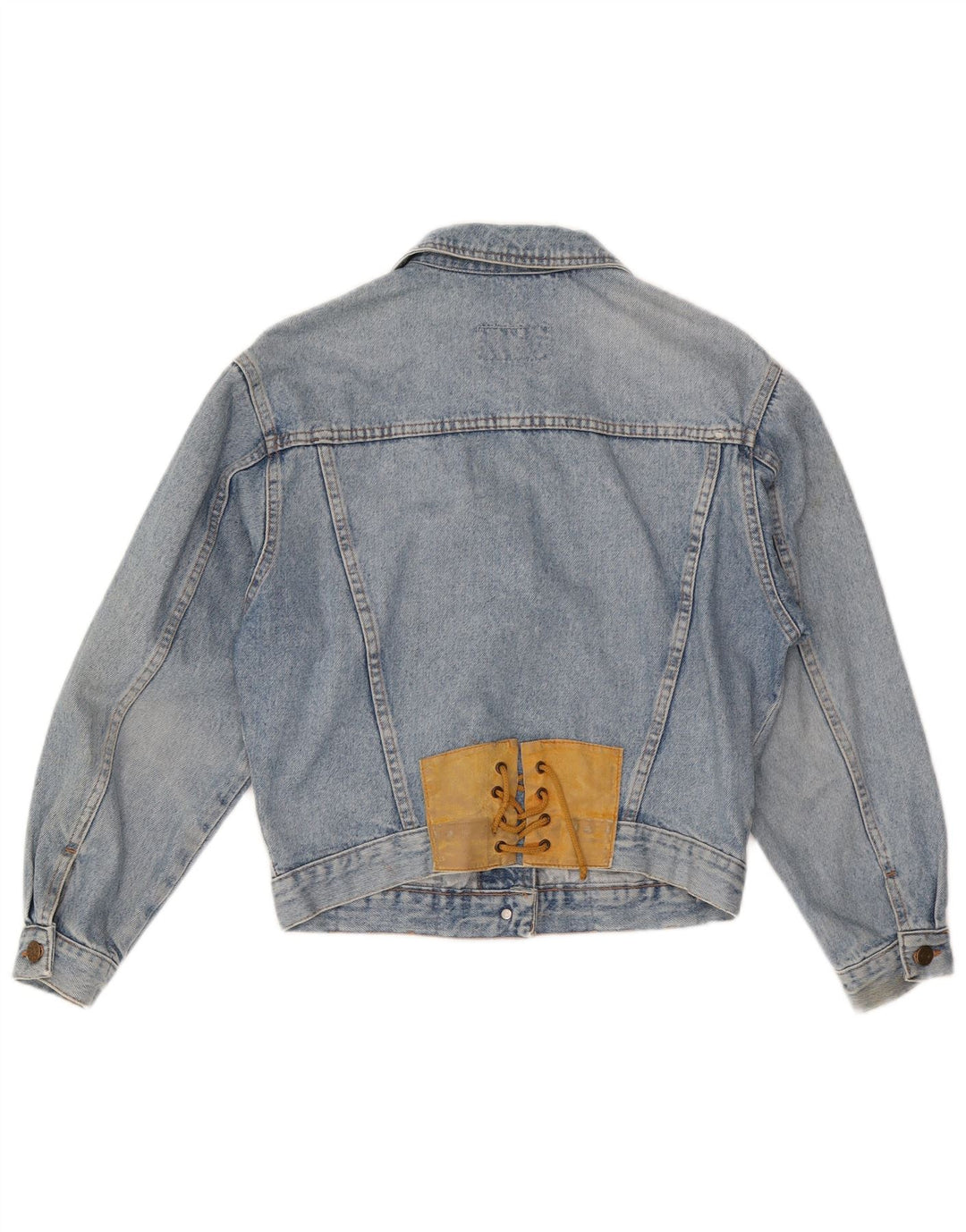 ROSEMARY Womens Crop denimjakke UK 14 Medium Blue Bomuld