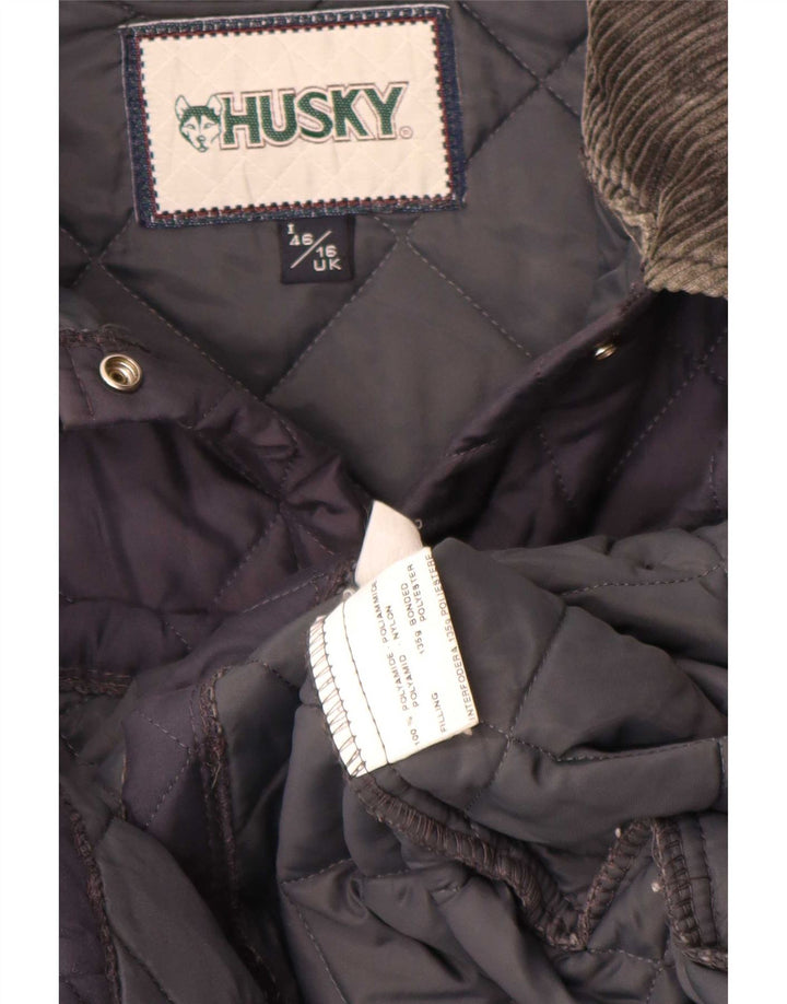 Husky Dame Quiltet Jakke UK 16 Large Navy Blue Polyamide