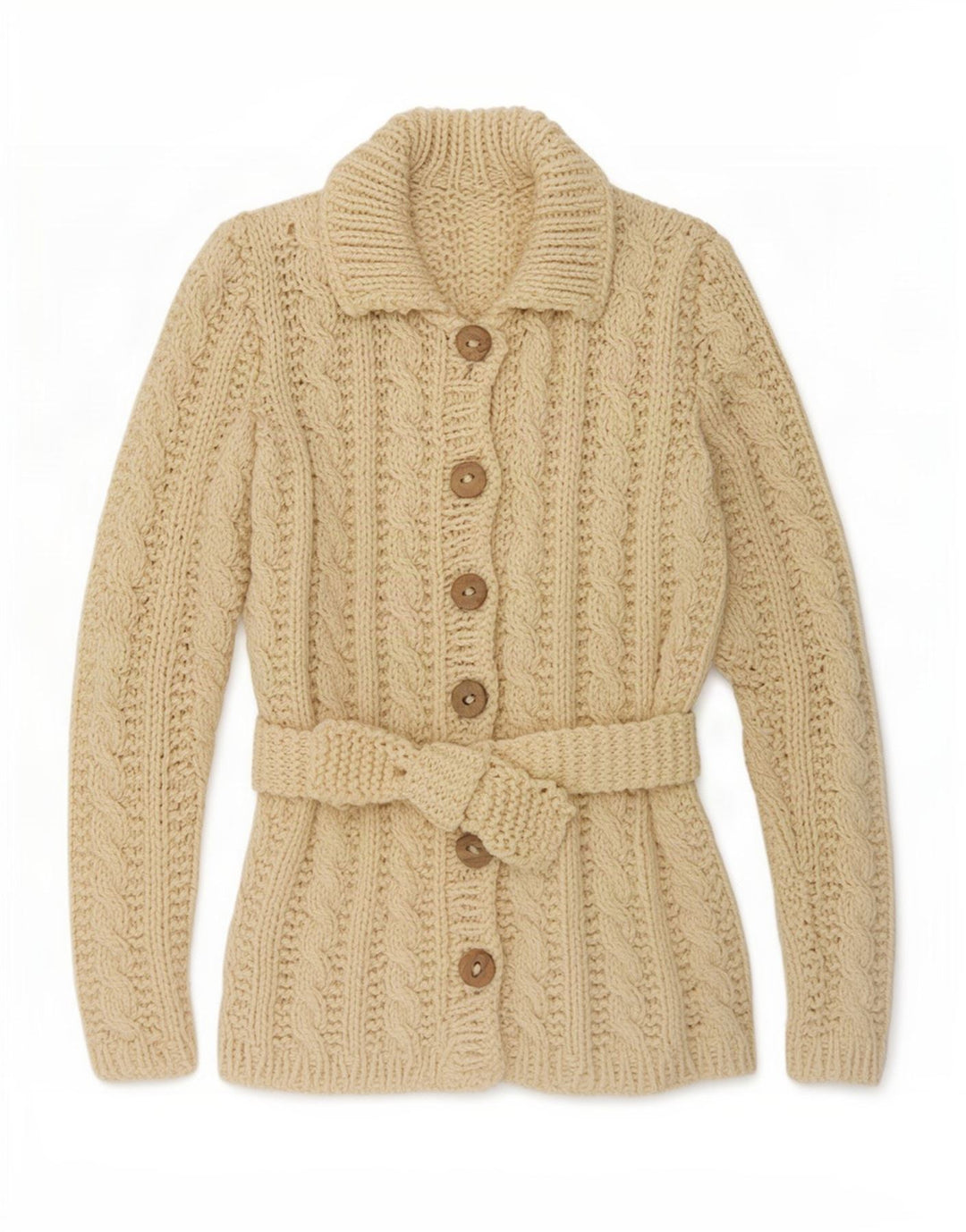 Vintage dame cardigan sweater UK 12 Medium Off White