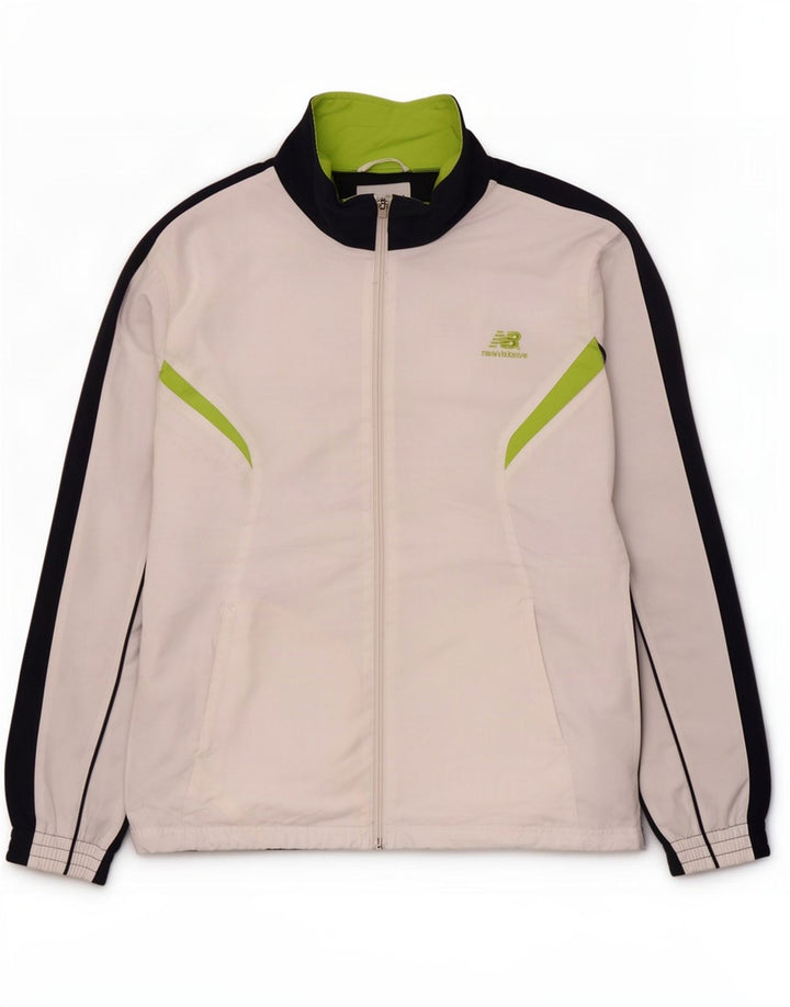 New Balance Træningsdragt til mænd Topjakke XL Hvid Colourblock Polyester