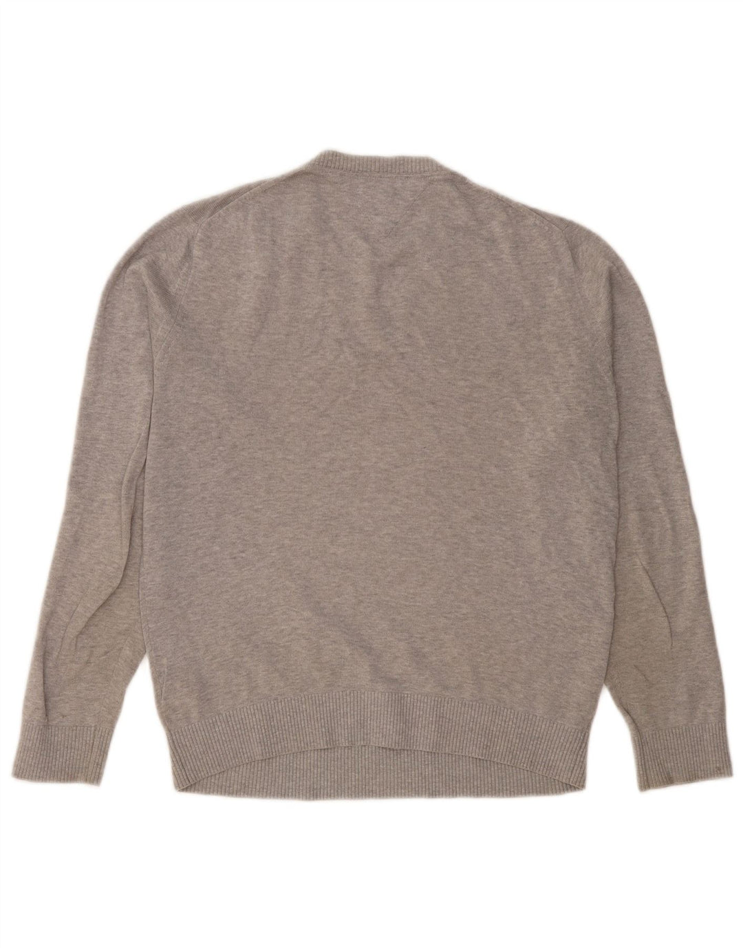 Tommy Hilfiger Herre V-hals sweater Medium Grå Bomuld