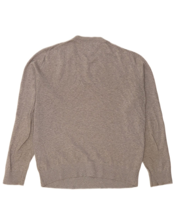 Tommy Hilfiger Herre V-hals sweater Medium Grå Bomuld