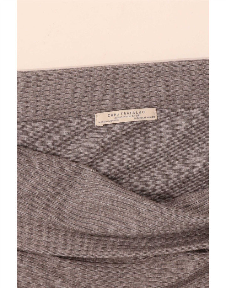 Zara Dame Trafaluc Off Shoulder Top UK 12 Medium Grå