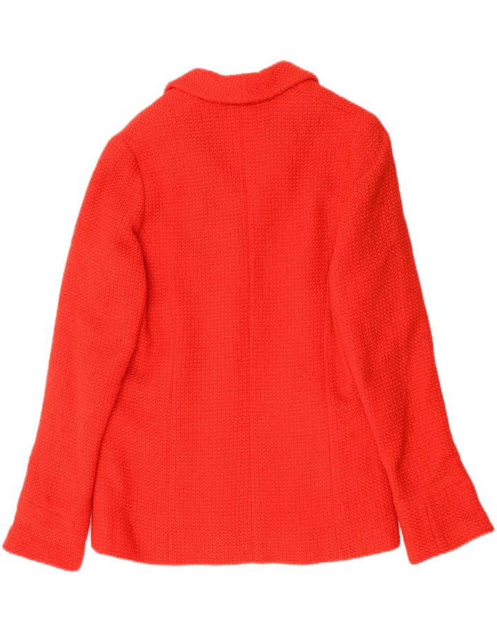 VINTAGE Dame 4-knaps blazerjakke UK 16 Large Red