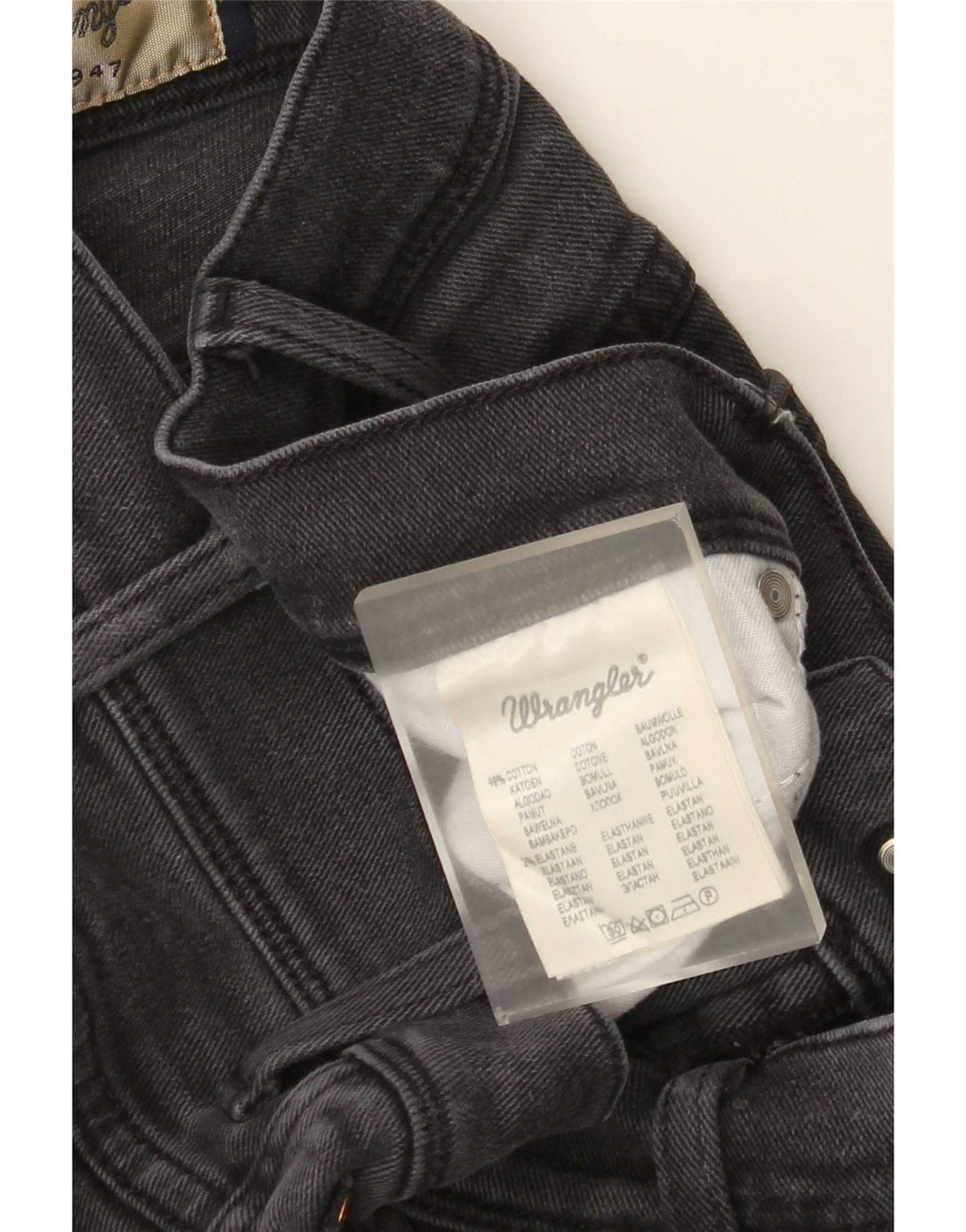 Wrangler Herre Texas Stretch Straight Jeans W34 L30 Grå Bomuld