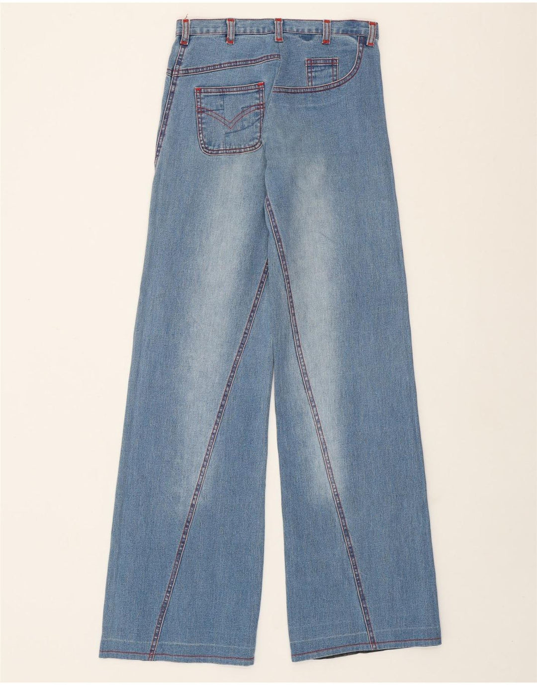 VINTAGE Jeans med brede ben til kvinder W26 L33 Blå