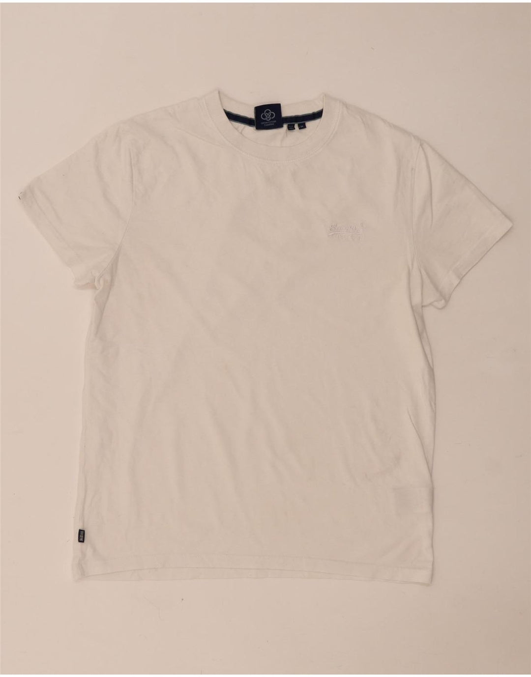 Superdry T-shirt top mellem hvid bomuld til mænd