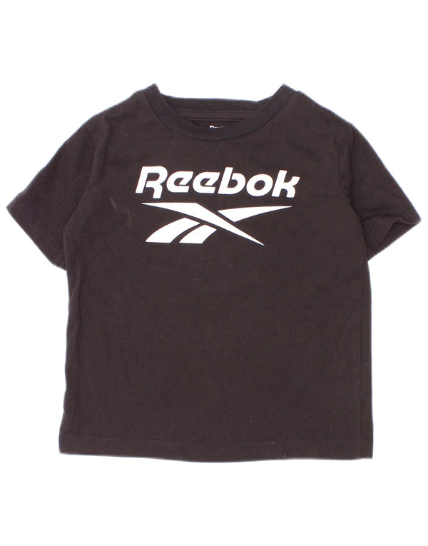 Reebok Baby Boys Grafisk T-Shirt Top 12-18 måneder Sort Bomuld