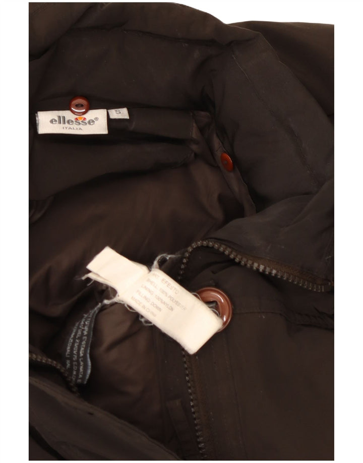 Ellesse Dame Polstret Jakke UK 10 Small Brown Polyester