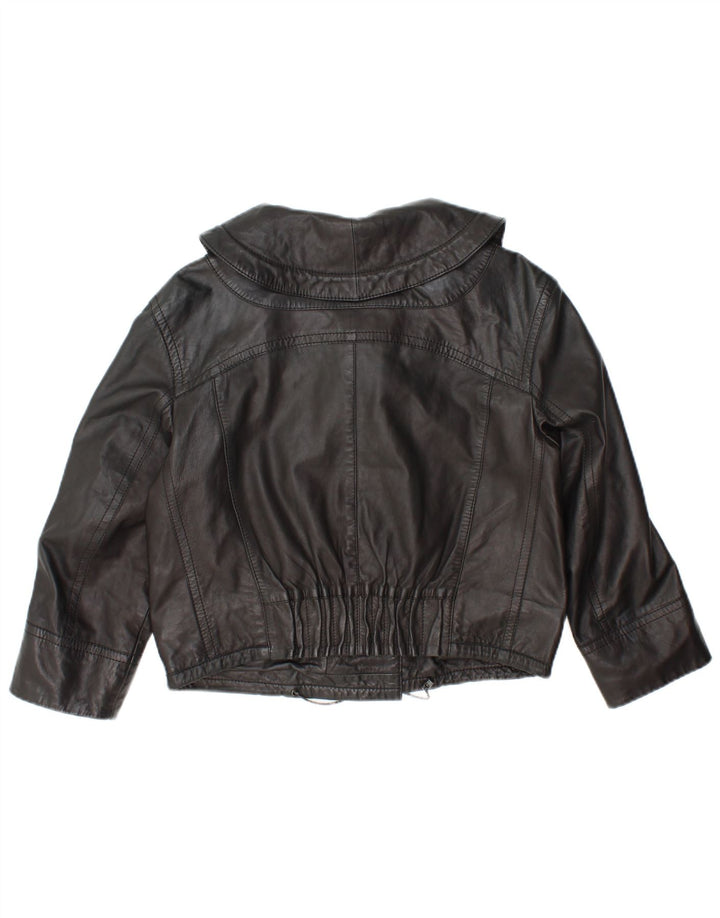 JCC Womens Crop 3/4-ærmet dobbeltradet jakke IT 44 Medium Sort