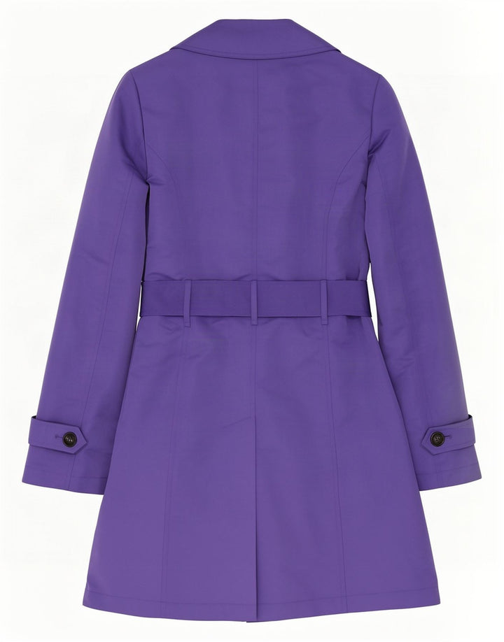 Marks & Spencer Trench Coat til kvinder UK 12 Medium Purple Polyester