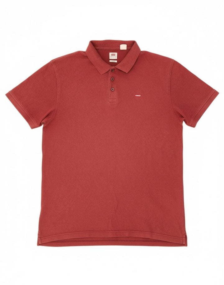 Levi's Standard Polo Shirt til mænd Stor Bourgogne bomuld
