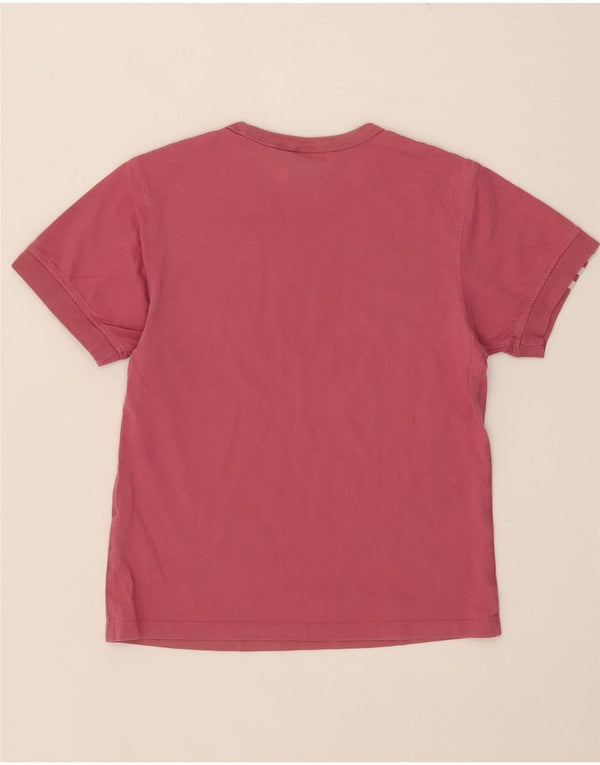 Adidas Dame T-Shirt Top UK 10 Small Pink Bomuld