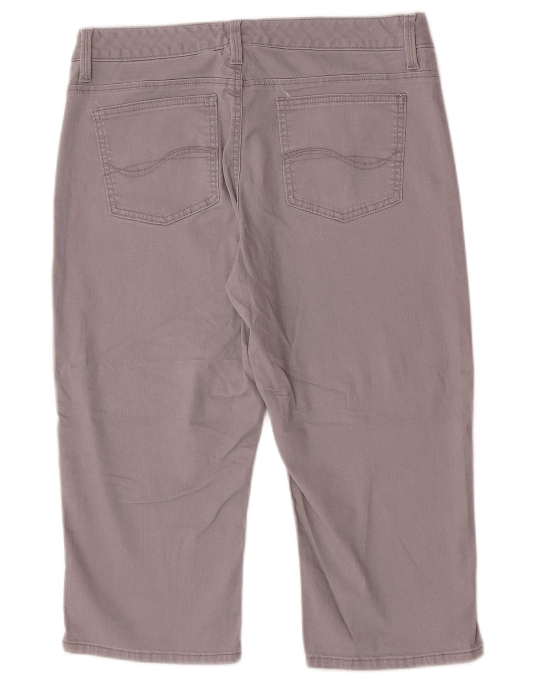 LEE Dame Capri Jeans US 14 XL W34 L19 Grå Bomuld
