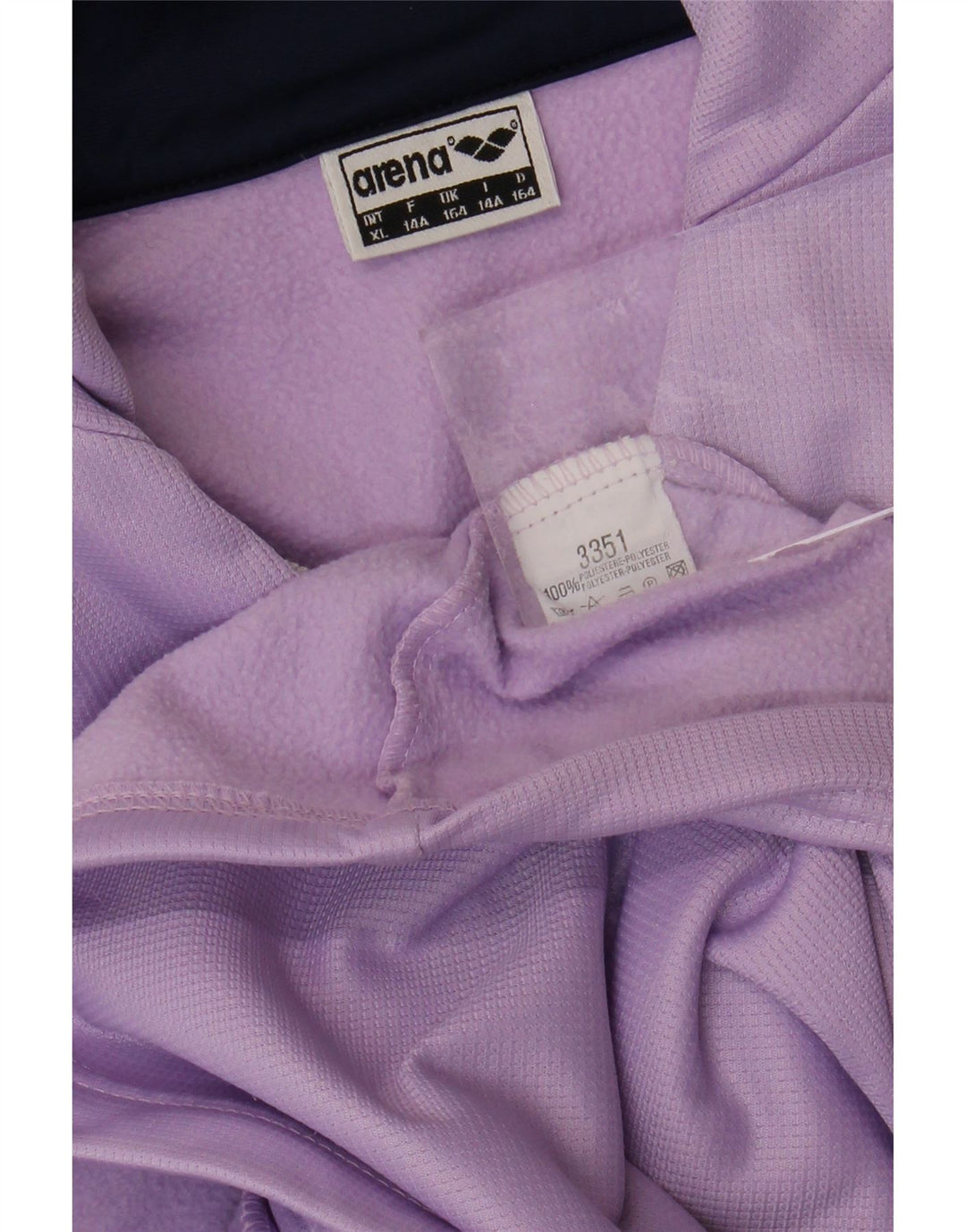 ARENA Girls Tracksuit Top Jacket 13-14 Years Purple Polyester