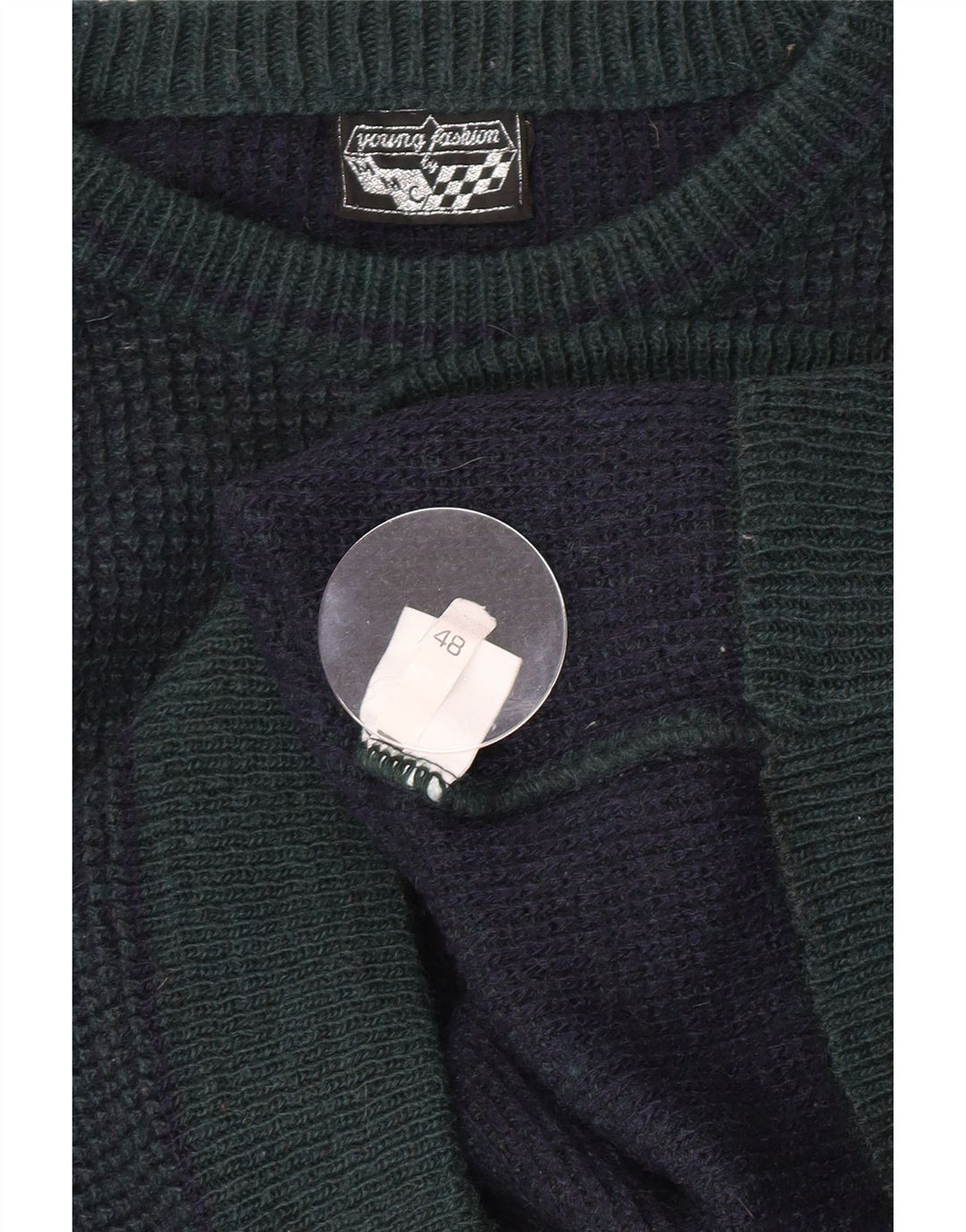 Vintage Herre Crew Neck Jumper Sweater IT 48 Small Green