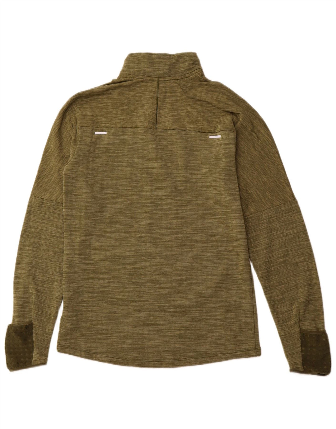 NIKE Herre Therma-Fit Pullover med lynlås-hals Træningsdragt Top Lille Khaki Flecked