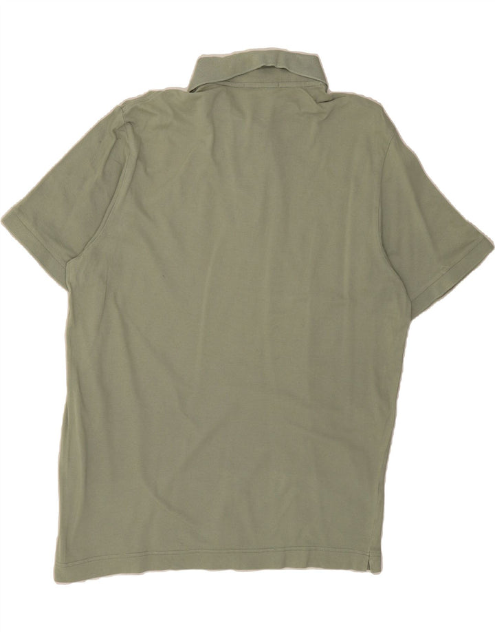 SERGIO TACCHINI Mens Milano Polo Shirt Size 50 Medium Green Cotton Vintage Sergio Tacchini and Second-Hand Sergio Tacchini from Messina Hembry 