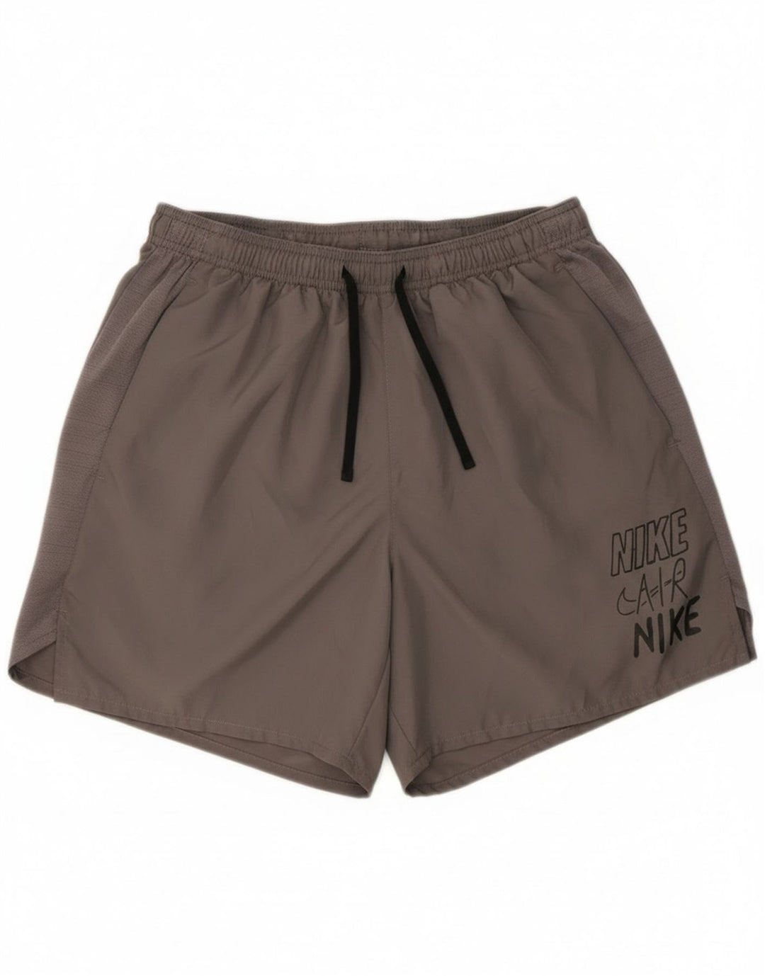 Nike Herre Dri Fit grafiske sportsshorts, store grå polyester
