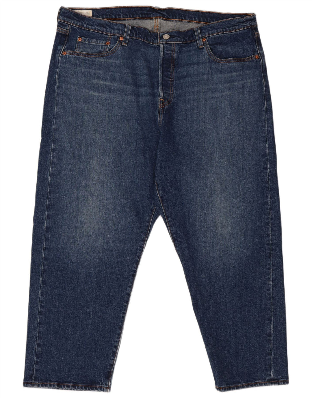 LEVI'S Womens 501 Cropped Jeans US 18 2XL W42 L26 Blå Bomuld