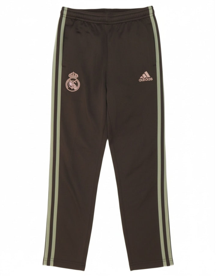 ADIDAS Boys Real Madrid Tracksuit Trousers 9-10 Years  Black