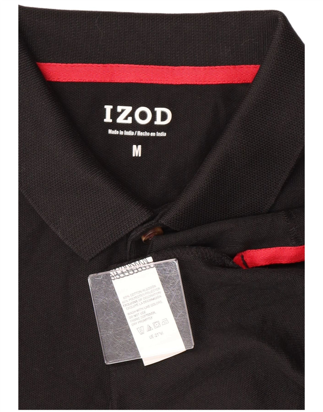Izod Herre poloshirt Medium Sort Bomuld