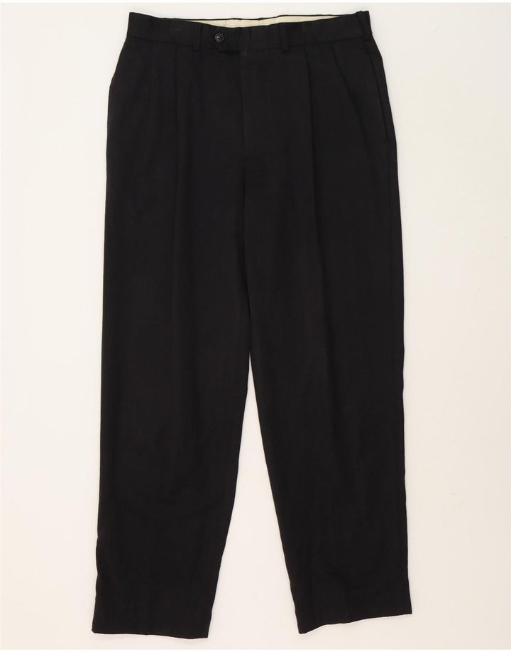 Marks & Spencer Herre Pegged Suit Bukser W34 L30 Grå uld