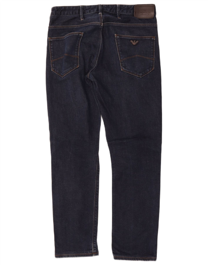 Armani Herre Slim Jeans W30 L28 Marineblå Bomuld