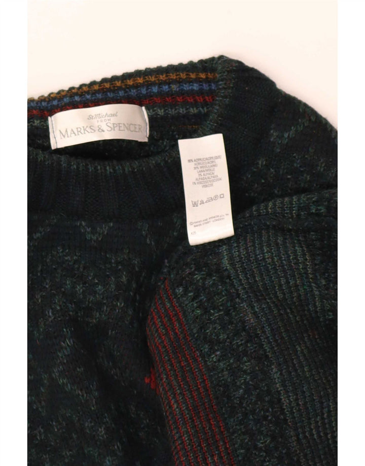 Marks & Spencer Herre St. Michael Turtle Neck Jumper Sweater Medium Green