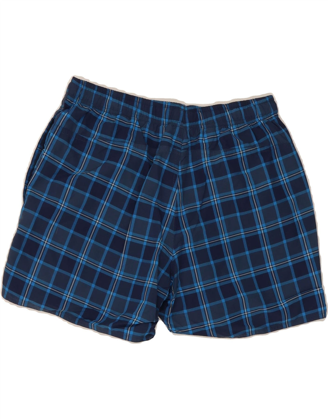 ADIDAS Mens Sport Shorts Medium  Blue Check Polyester Vintage Adidas and Second-Hand Adidas from Messina Hembry 