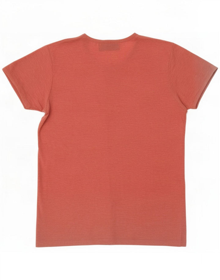 Jack & Jones Herre T-shirt Top Small Pink Flecked Polyester