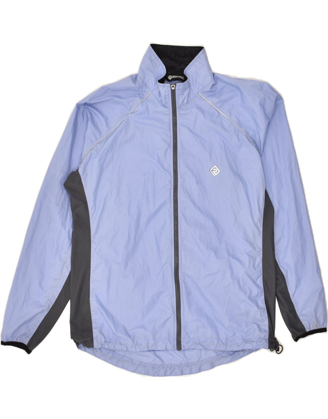 RONHILL Womens Tracksuit Top Jacket US 12 Large Blue Colourblock Polyester Vintage Ronhill and Second-Hand Ronhill from Messina Hembry 