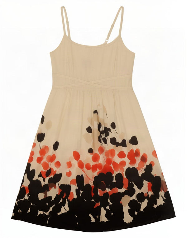 Monsoon Womens Sundress UK 14 Large White Floral Silke