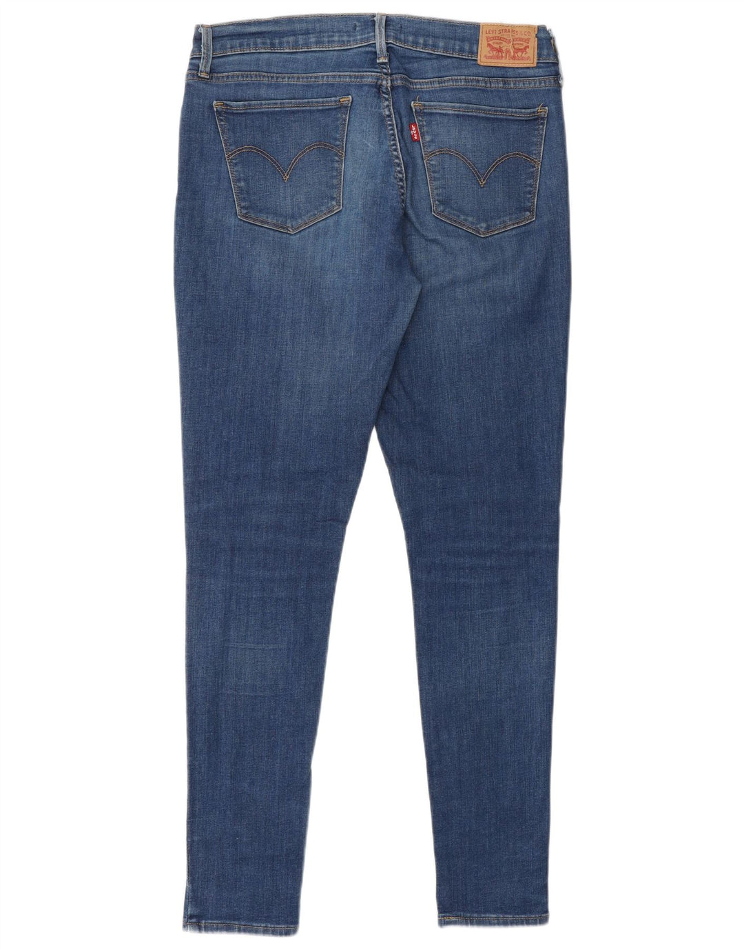LEVI'S Dame 710 Super Skinny Jeans W31 L30 Blå Bomuld
