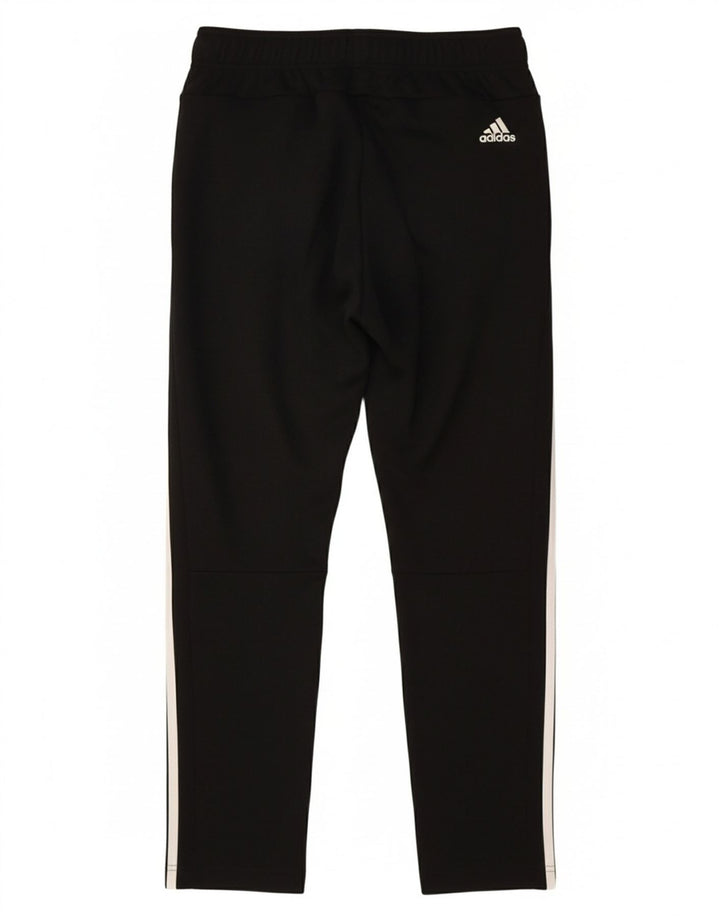 ADIDAS Boys Tracksuit Trousers 13-14 Years  Black Polyester