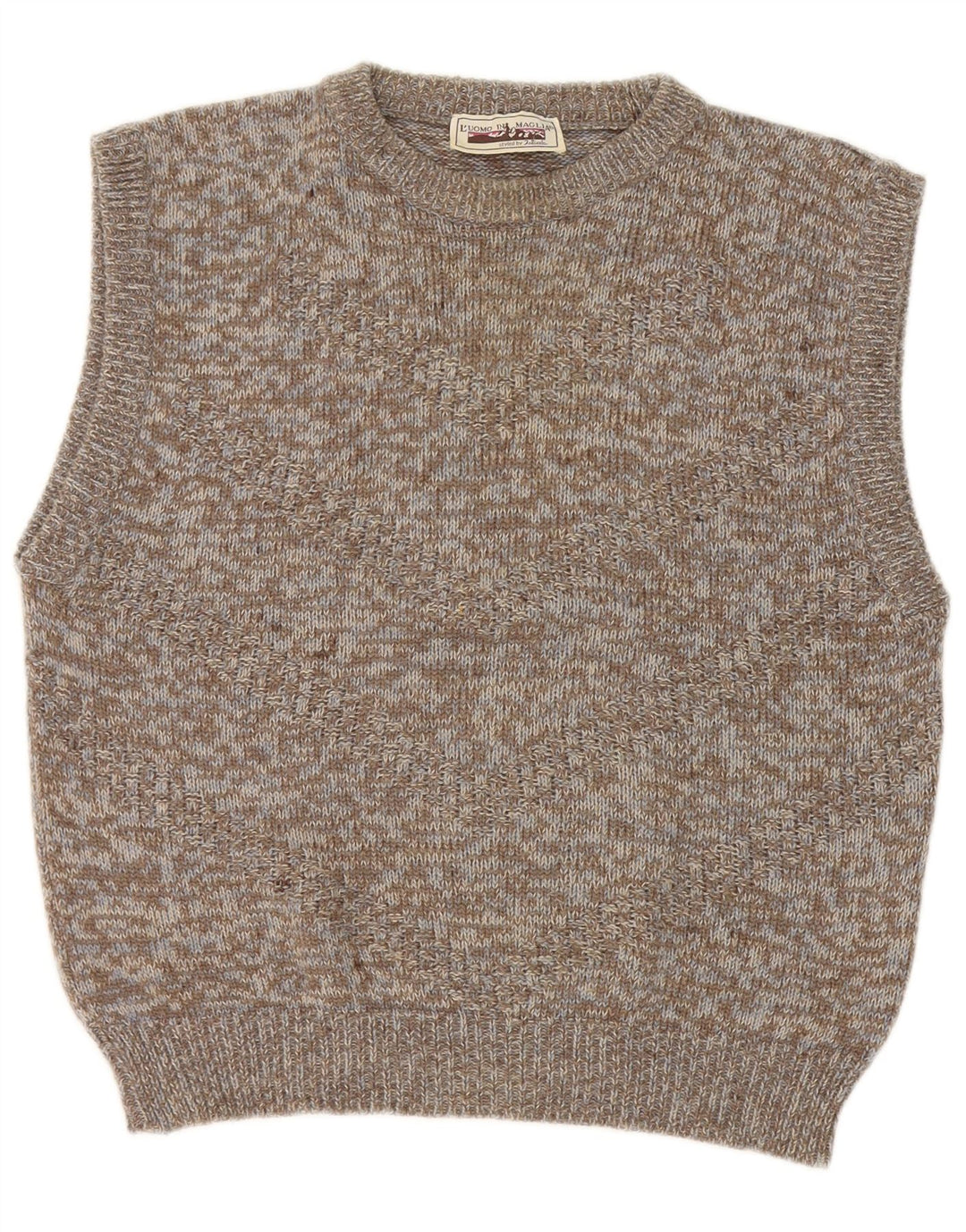 Vintage Vest Tank Top XS Grå Flecked Uld