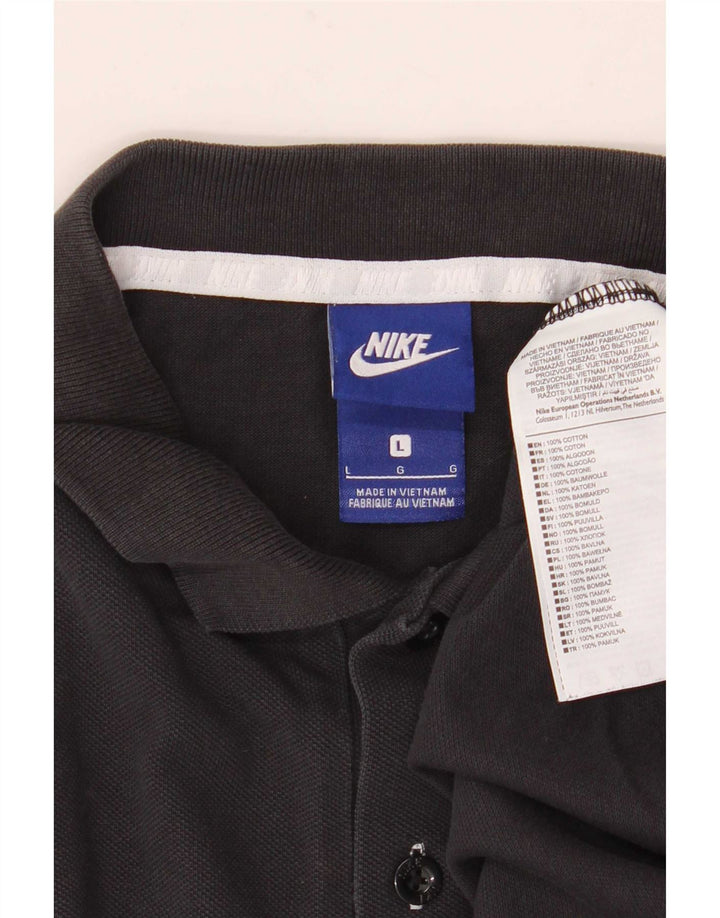 Nike herre poloshirt stor sort bomuld