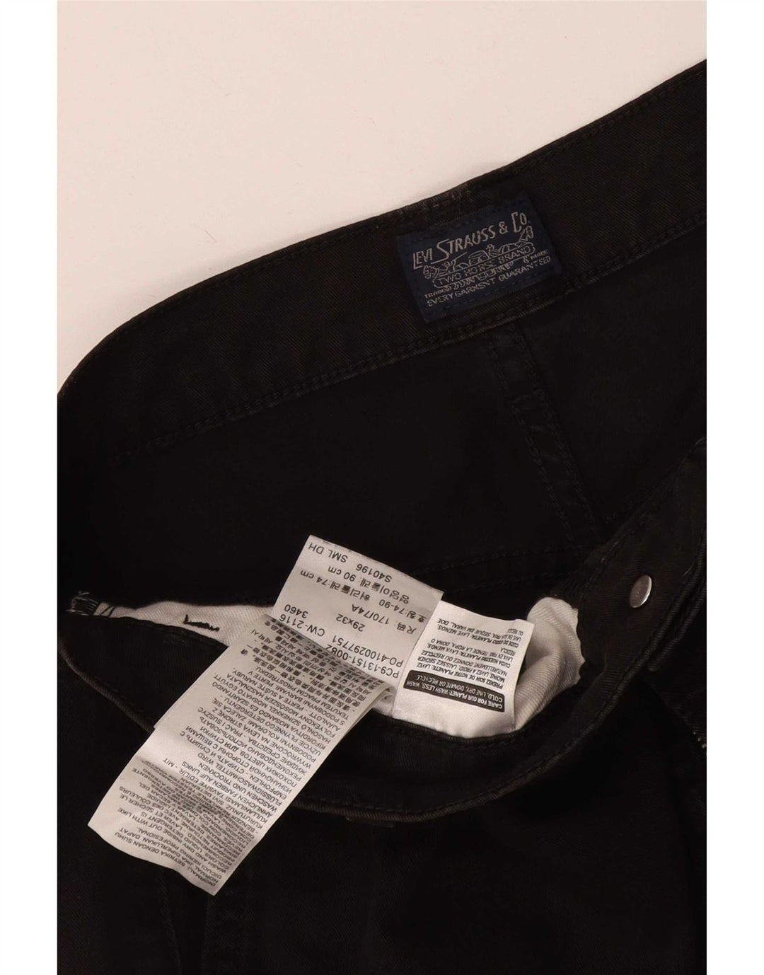 Levi's Slim Jeans til kvinder W29 L32 sort bomuld