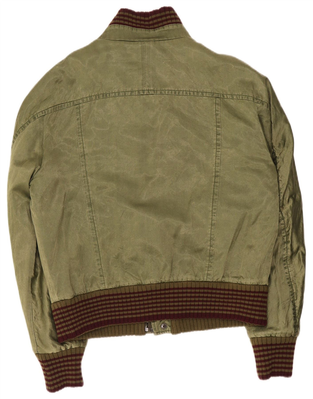 Iceberg Herre Graphic Bomber Jacket UK 42 XL Grøn Bomuld