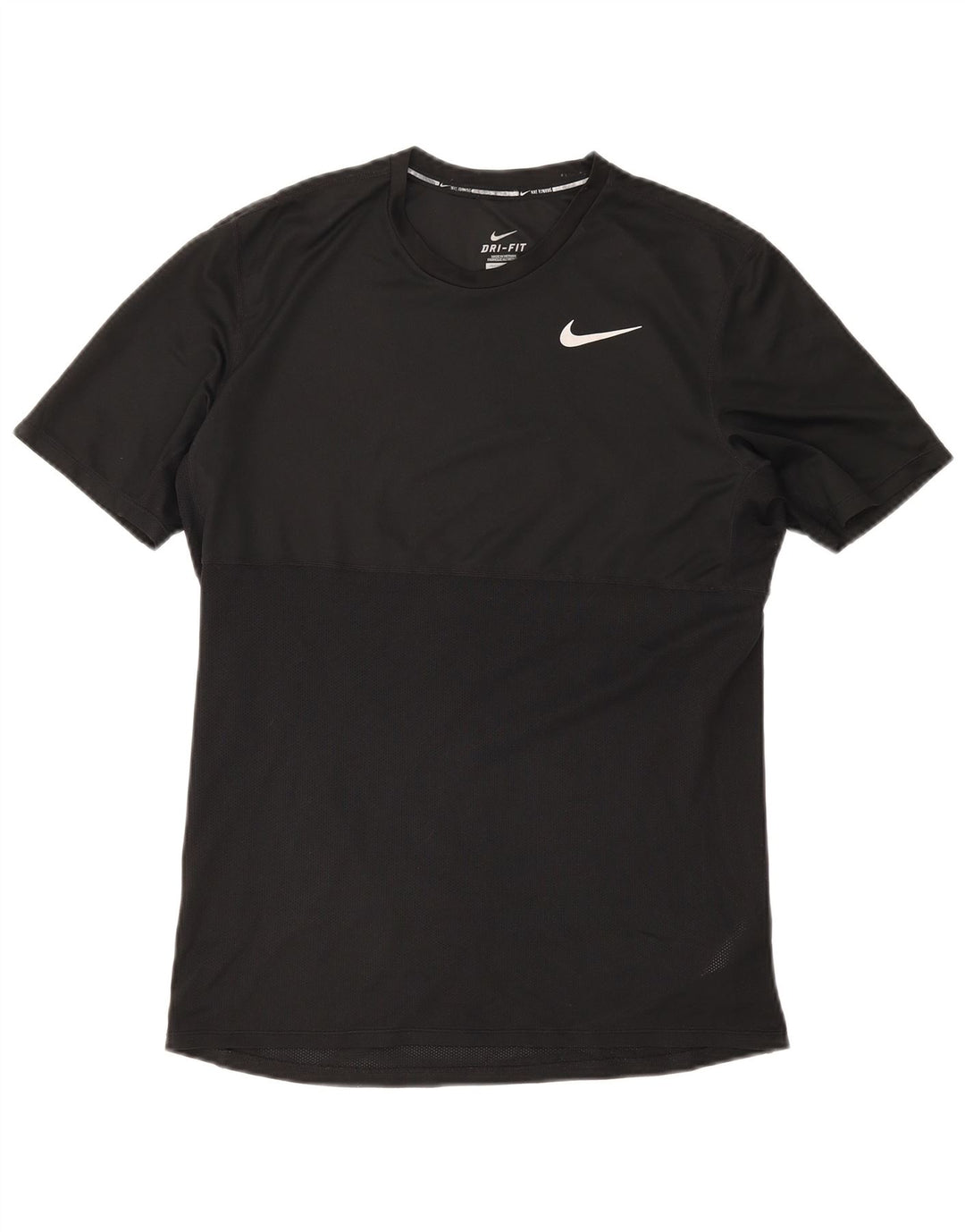 Nike Herre Dri Fit T-Shirt Top Medium Sort Polyester Sports