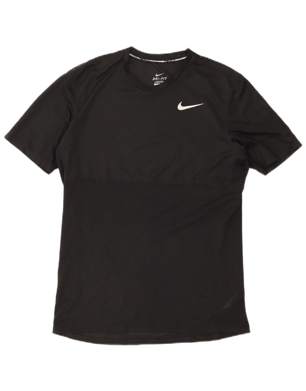 Nike Herre Dri Fit T-Shirt Top Medium Sort Polyester Sports