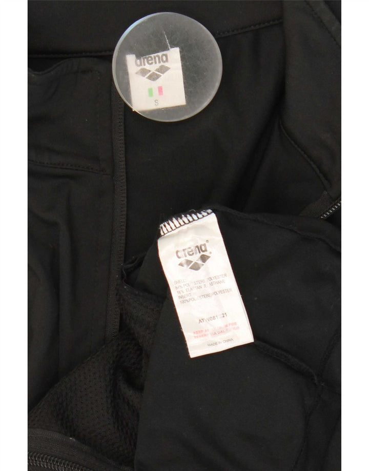Arena Dame træningsdragt Topjakke UK 10 Small Black Colourblock Polyester