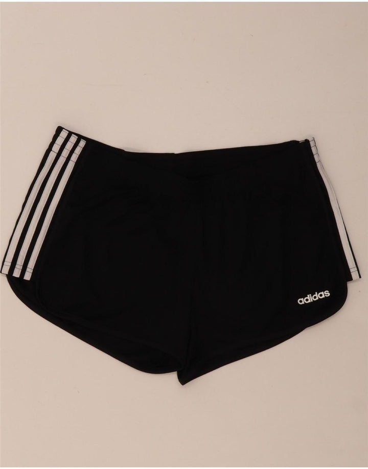 ADIDAS sportsshorts til kvinder UK 16/18 Large Black Polyester